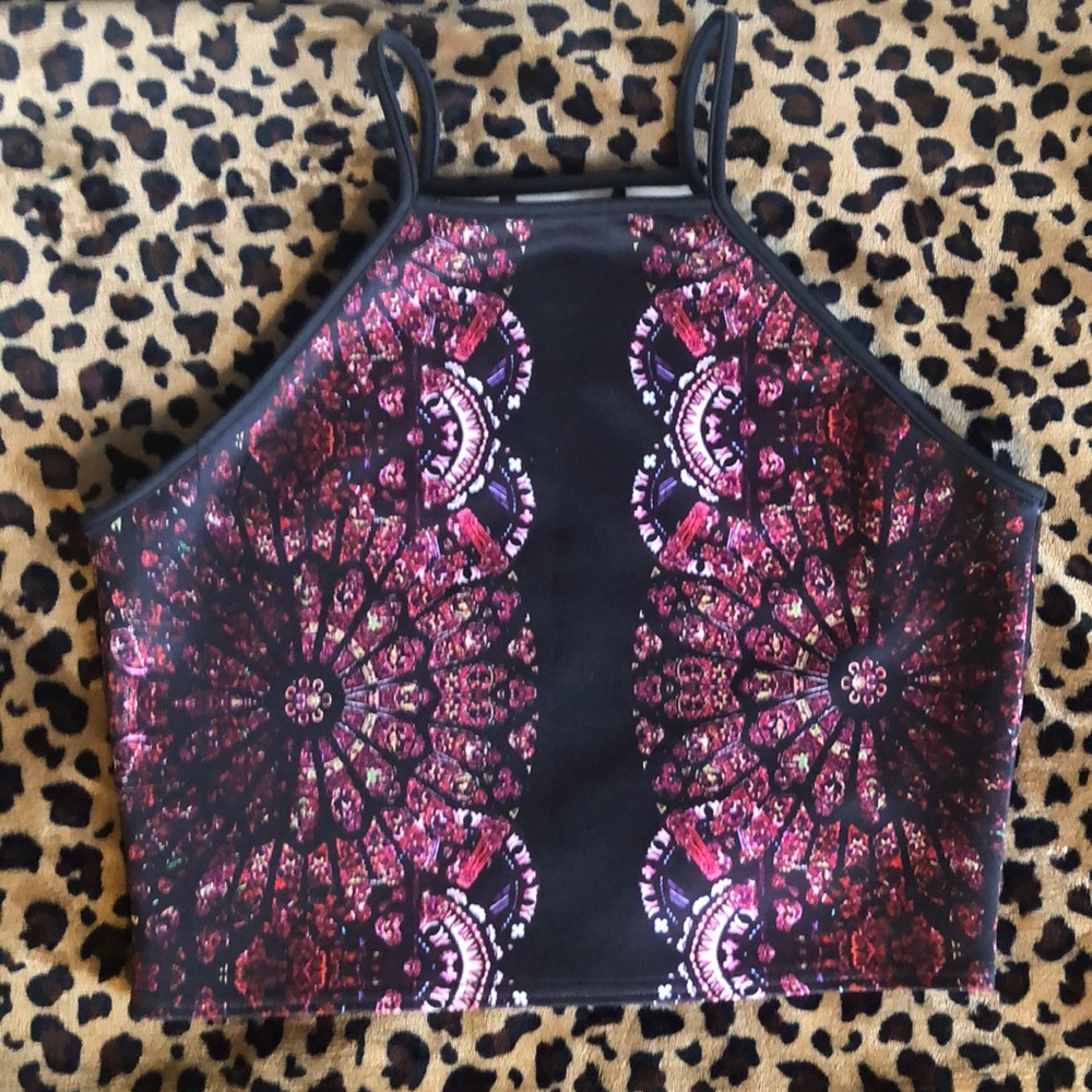 Pink mandala tank top